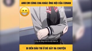 Anh em cùng cha khác ông nội của conan 3 #reviewanime