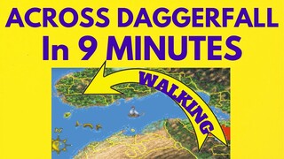 Walk Across the Map of Daggerfall in 9 minutes (Timelapse 512x)