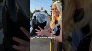 سيارة رياضية فائقة مزودة بخزان أكسجين، مظهرها يشبه سفينة الفضاء