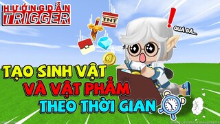 TRIGGER TẠO SINH VẬT VÀ VẬT PHẨM RƠI THEO THỜI GIAN TRONG MINI WORLD !!