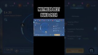 Mathilda Best Build 2024 #shorts #mlbb