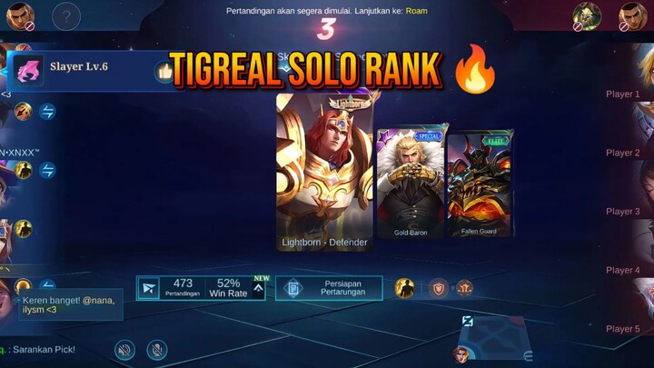 tigreal pejuang solo 🔥