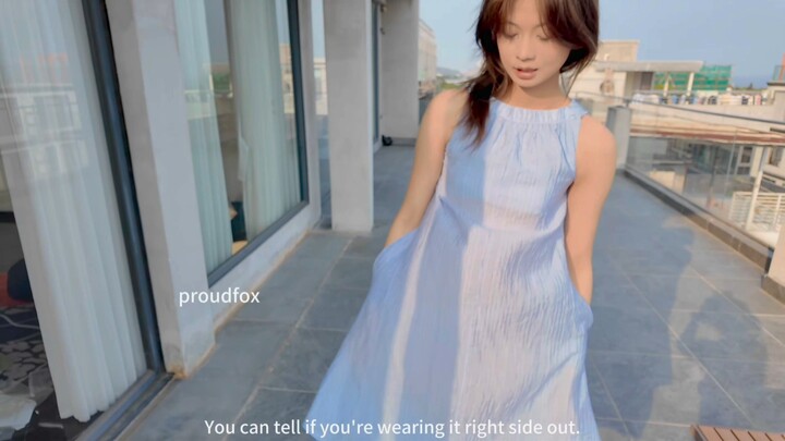 Beautiful Beibei is showcasing our Proudfox exclusive rope-style dress.