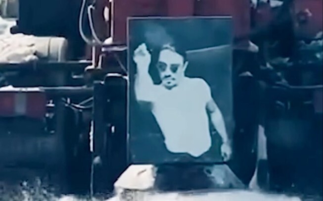 Giant Salt Spreader Truck