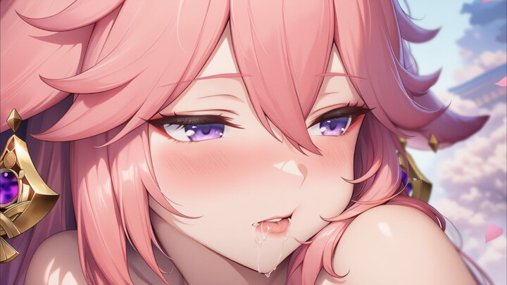 Menggambar Yae Miko, dari game Gensin Impact😳😳[BiliBili]