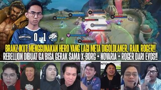 COMBO X-BORG x NOVARIA x ROGER EVOS NGERI BANGET! REAKSI STREAMER RBL ZION 0-1 EVOS GLORY MPL ID S13