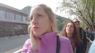 When my family saw the Great Wall of Beijing for the first time, they exclaimed that it was so tirin