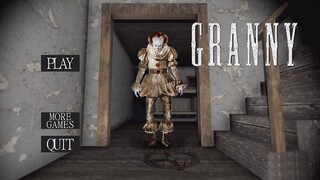 GRANNY IS PENNYWISE!! (The "IT" Clown) | Granny (Horror Game)