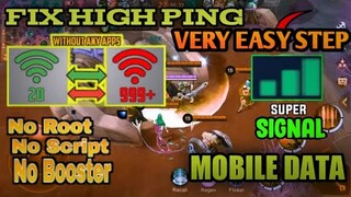 FIX HIGH PING AND SPIKE PING IN MOBILE LEGENDS!!🔥(2020) |MC GAMING