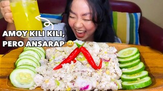 KINILAW NA TANIGUE (Fish Ceviche) | MUKBANG