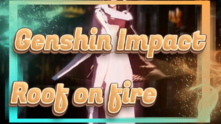 Genshin Impact|【MMD】Statue of God Zhongli|Roof on fire