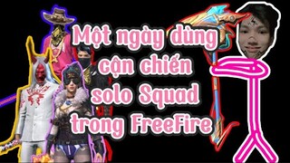 Một ngày dùng Cận Chiến solo Squad đối đầu team cầm Súng | Chú Xám #shorts