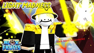 Awakened Light vs Black Beard in Blox Fruits