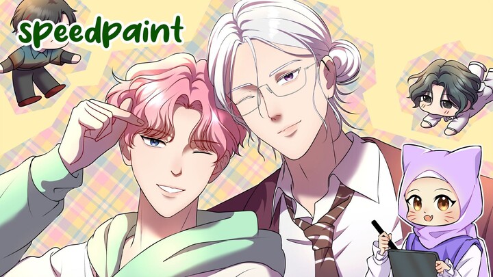 [SPEEDPAINT] Dion dan Braden Part 2 - Online Hearts Official Art!
