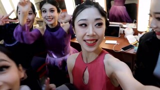 Performing the dance drama "Blue Skirt" at Beijing Dance Academy vlog