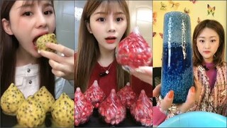 ASMR Thánh Ăn Đá Ăn Đá Lạnh Màu Sắc Hình Dạng Bất Thường Thú Vị - ASMR Ice Crunchy Eating sound#115