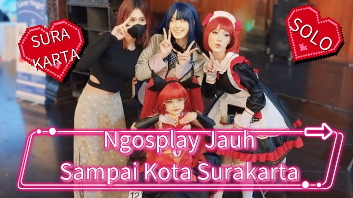 Keseruan perdana ngosplay sampai kota Solo Surakarta 😍🥰❤