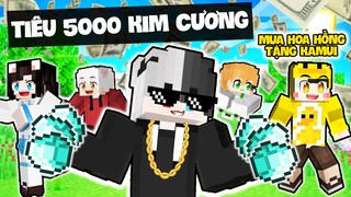 MINECRAFT nhưng RẤT NHIỀU TIỀN? Siro MUA HẾT ĐỒ trong LÀNG HERO TEAM chỉ với 5000 KIM CƯƠNG