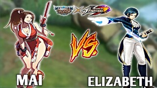 THE KING OF FIGTHERS X MOBILE LEGENDS| MAI V.S ELIZABETH ( 4K Resolution )