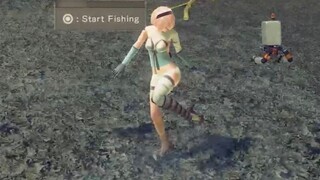 【尼尔 可爱篇】2B小姐姐 嫌弃水的样子 好可爱啊 机械纪元 4K ps4 pro NieR_Automata_20200712203203