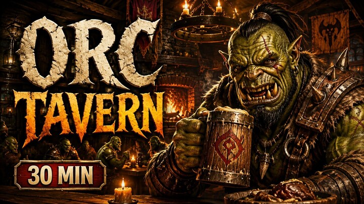ORC TAVERN 🍺 | 30 Min Fantasy RPG Music & Tavern Ambience