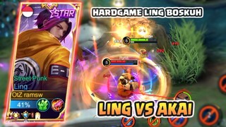 LING HARDGAME PING 50MS KWKWKWK, LING VS AKAI - LING GAMEPLAY #49