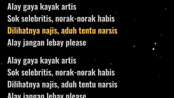 Lirik Lagu "Alay/Anak Layangan"