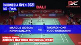 Marcus Gideon/Kevin Sanjaya Sukamuljo vs Takuro Hoki/Yugo Kobayashi |  Final Indonesia Open 2021