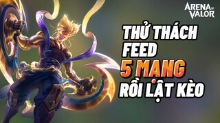 [JUNGCI] Thử thách cầm Nakroth feed 5 mạng đầu game rồi lật kèo - bị team chửi cực gắt và cái kết ??