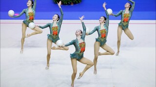 【国家队】大美敦煌，很中国！2020全国艺术体操锦标赛5球