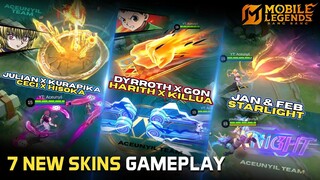 7 NEW SKINS GAMEPLAY | HARITH KILLUA | GON DYRROTH | JULIAN KURAPIKA | CECILION HISOKA | IRITHEL SL