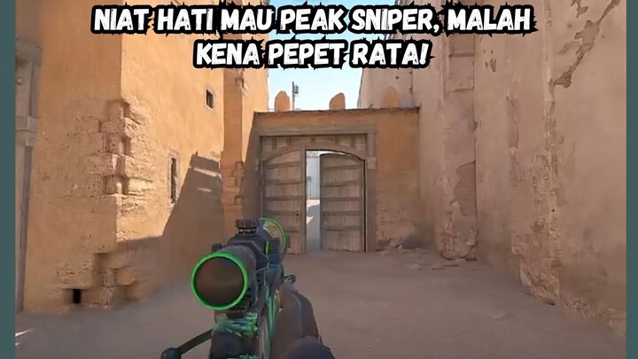 Niat Hati Mau Peak Sniper, Malah Kena Pepet Rata! 😭