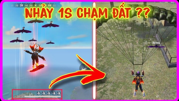 Free Fire | Mẹo nhảy dù cực nhanh & cực xa Leo Rank cực bá | Top 5 bug free fire | Báo Hồng Gaming