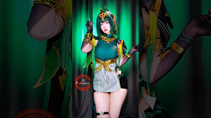 Nefer Dance So Cute  Genshin Impact Cosplay #shorts
