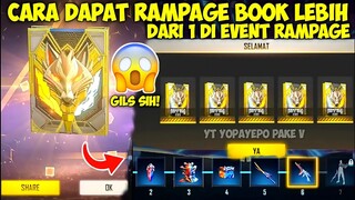 EVENT RAMPAGE FF! CARA MENDAPATKAN RAMPAGE HYPERBOOK GRATIS - RAMPAGE UNITED FREE FIRE