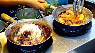 Casseroled SHRIMPS With Glass Noodles (海老と春雨の土鍋蒸し煮) Street food