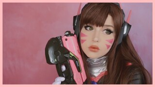 overwatch D.VA cosplay makeup tutorial