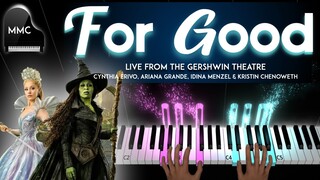 WICKED: For Good - Live from Gershwin Theatre (Wicked: For Good OST)  piano cover/tutorial + sheet