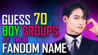 [KPOP GAME]  CAN YOU GUESS 70 KPOP BOY GROUPS BY THEIR FANDOM NAME