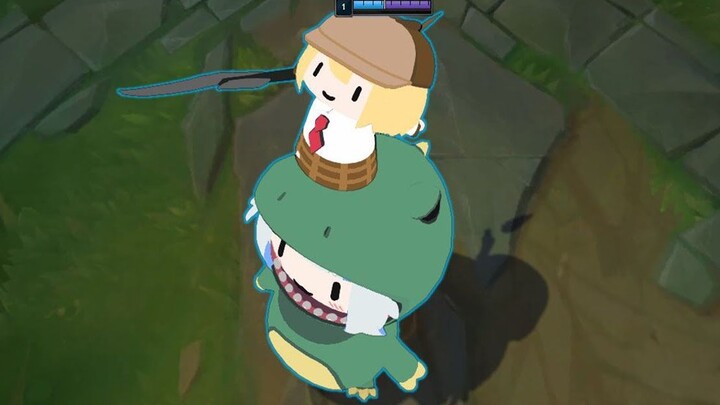 League of Gura & Ame [Kled skin game effects]