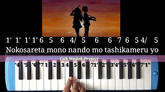 not angka pianika orange 7 - Bstation