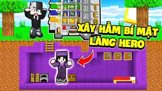 Noob Ruby Thử Thách 24h “ XÂY HẦM BÍ MẬT “ Ở Làng Hero Team Trong Minecraft