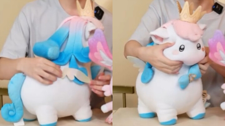 Stop! Lepaskan si Ika gemuk imut ini dariku, biar aku yang merawatnya! Display fisik bantal peluk bu
