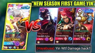 NEW SEASON NEW BEGINNING NEW META DESTROYER | YIN VS HAYABUSA | BATTLE OF JUNGLER | MOBILE LEGENDS