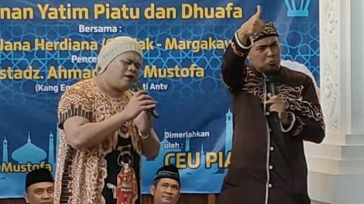 KOMEDI & DAKWAH CEU PIYAH PART 1 ceu piyah di tantang maca fatihah