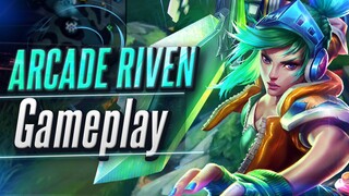 WILD RIFT_ ARCADE RIVEN GAMEPLAY - BUILD & RUNES - Fast paced GAMEPLAY