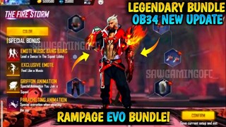 💥New Rampage Legendary Bundle in Free Fire Tamil | OB34 Update New character, Pet Power Tamil