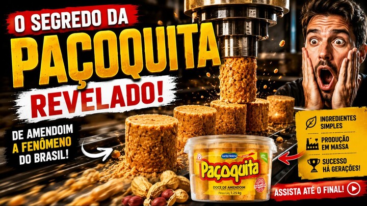 Você não imagina como a PAÇOQUITA é feita | Do Zero ao Produto