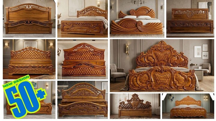 50+ New Modern Wooden Bed Design৫০+ খাটের ডিজাইন ২০২৬🔥现代豪华实木床 | 新款卧室家具设计 #furniture #design #videos