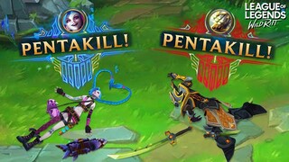 DOUBLE PENTA - WILD RIFT BEST MOMENTS & OUTPLAYS | WILD RIFT FUNNY Moments & Highlights Montage #44